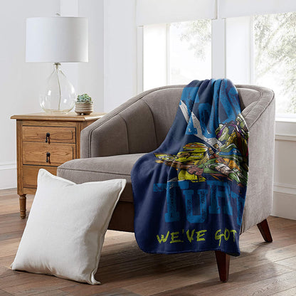 Nickelodeon's Teenage Mutant Ninja Turtles, "Tough Turtles Blues" Fleece Throw Blanket, 45" x 60"