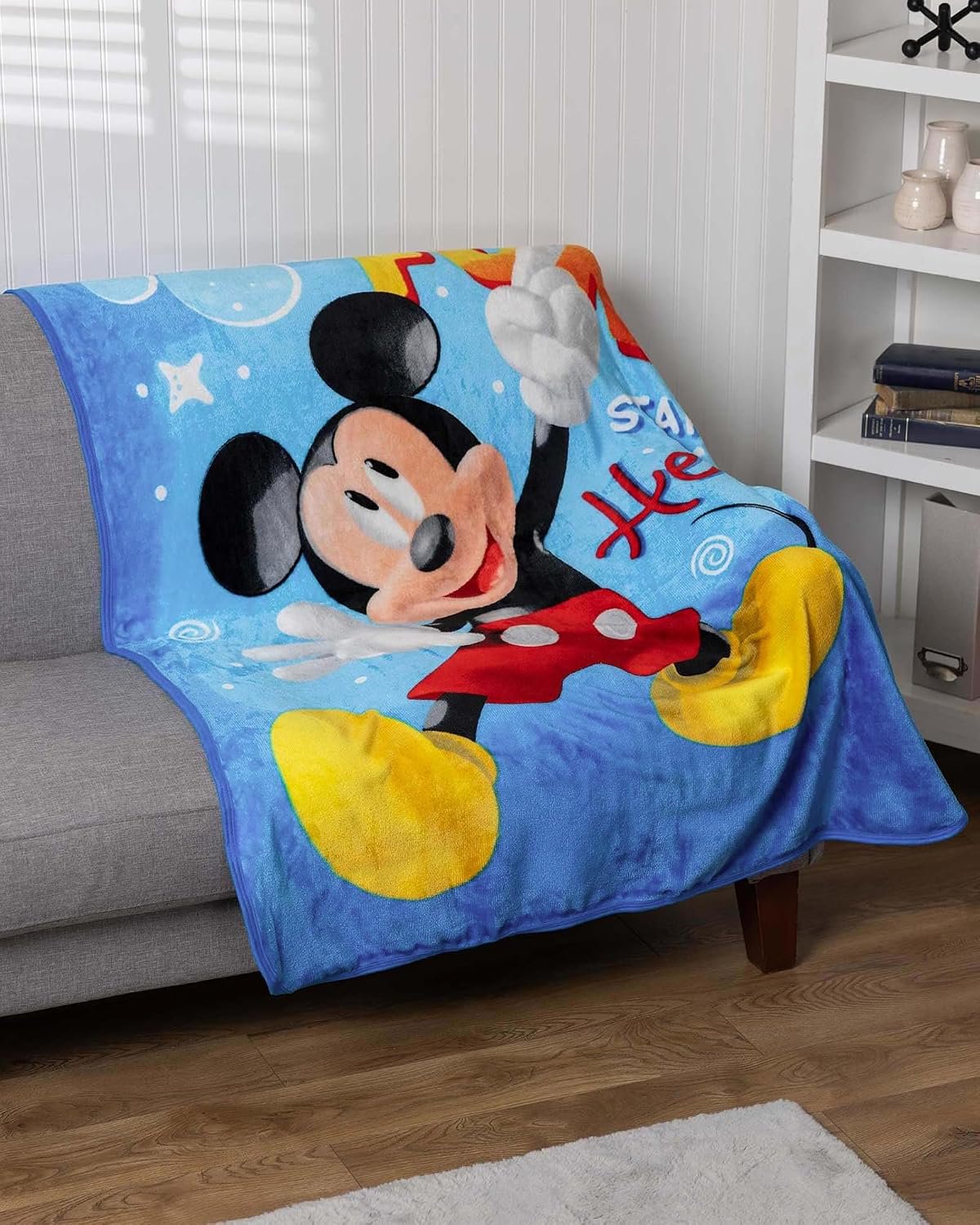 Northwest Mickey Mouse Fun with Mickey Silk Touch Throw Blanket, 46" x, 60"