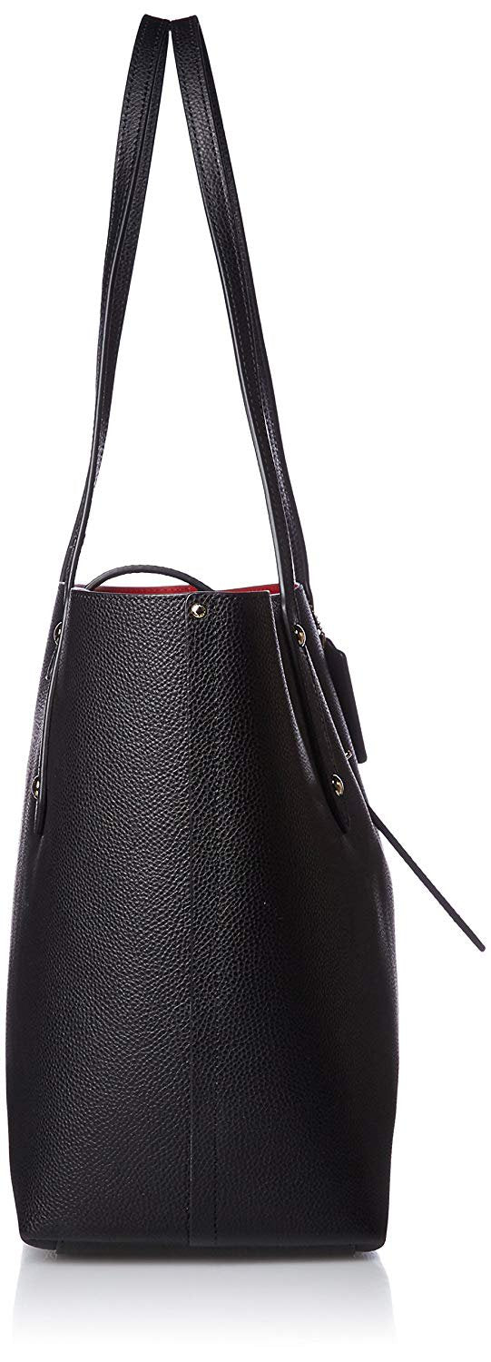 COACH Women's Polished Pebbled Leather Market Tote
