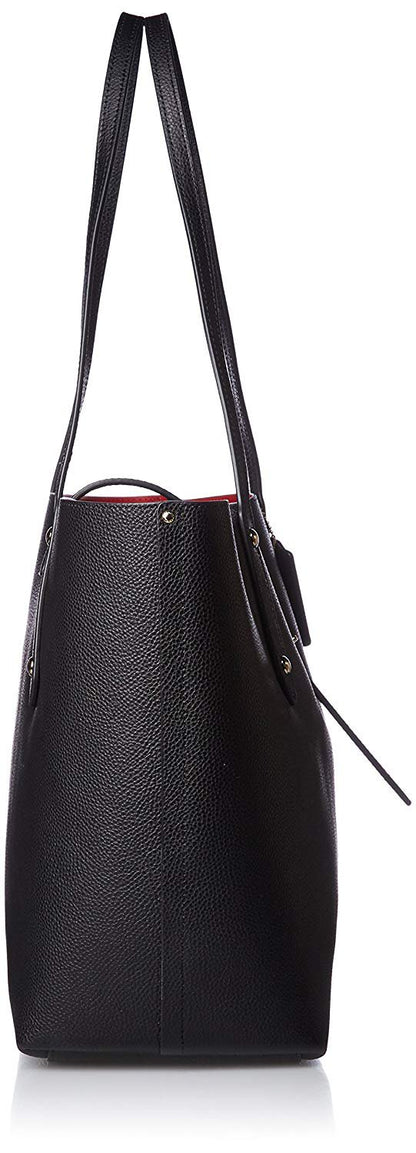 COACH Women's Polished Pebbled Leather Market Tote