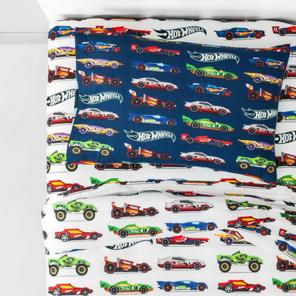 Hot Wheels 3pc Microfiber Twin Size Sheet Set
