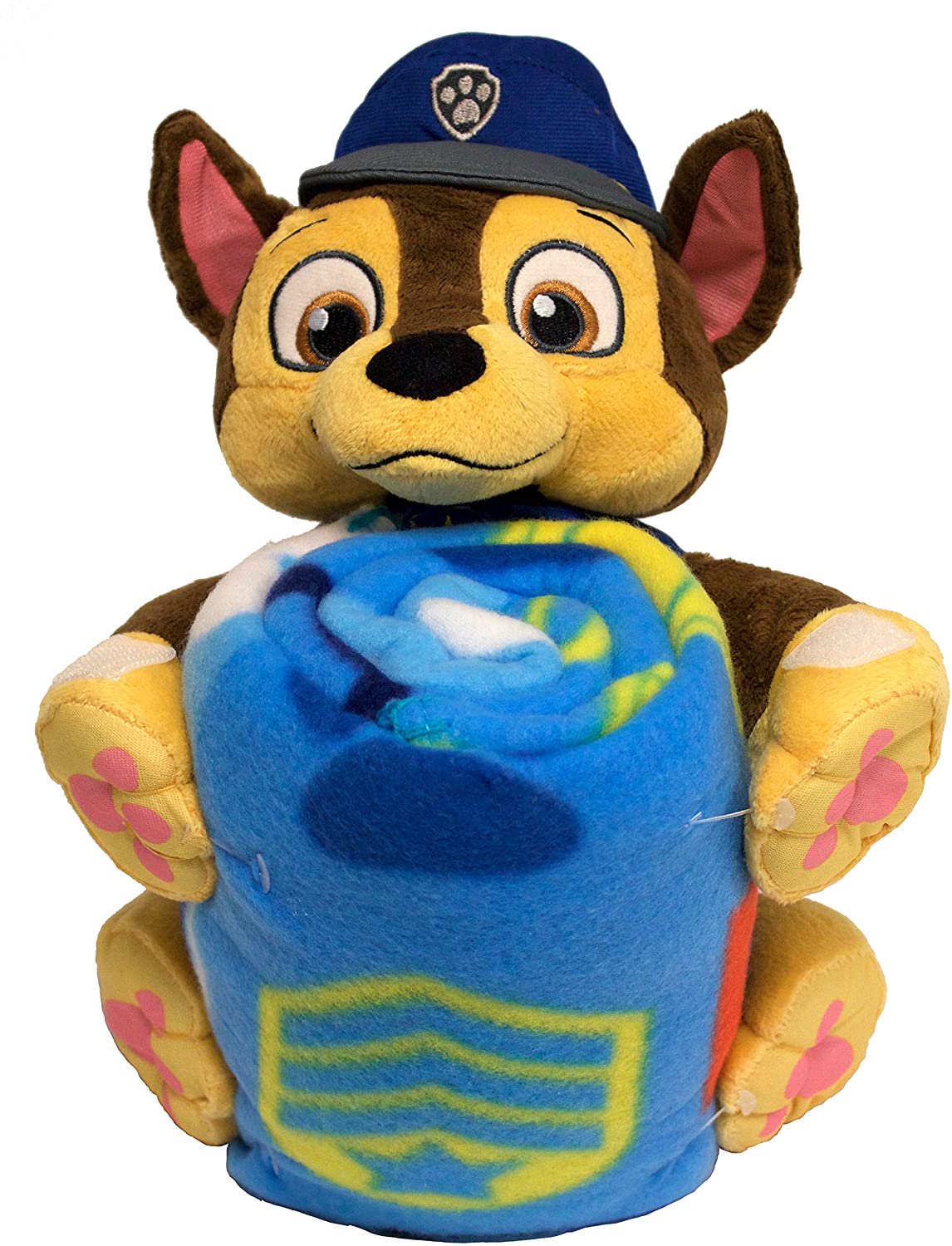 Paw Patrol Chase on the Case Fleece Throw and Character Hugger Pillow Set