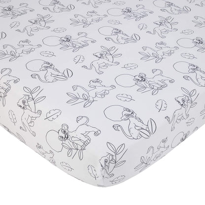 Disney Minnie Mouse Pretty in Pink 3 Piece Nursery Crib Bedding Set, Pink, Grey, Rose