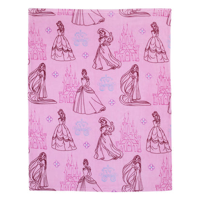 Disney Princess 4 Piece Toddler Bedding Set - Friendship is a Journey