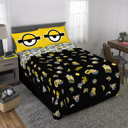 Franco Kids Bedding Minions The Rise of Gru Full Size Sheet Set