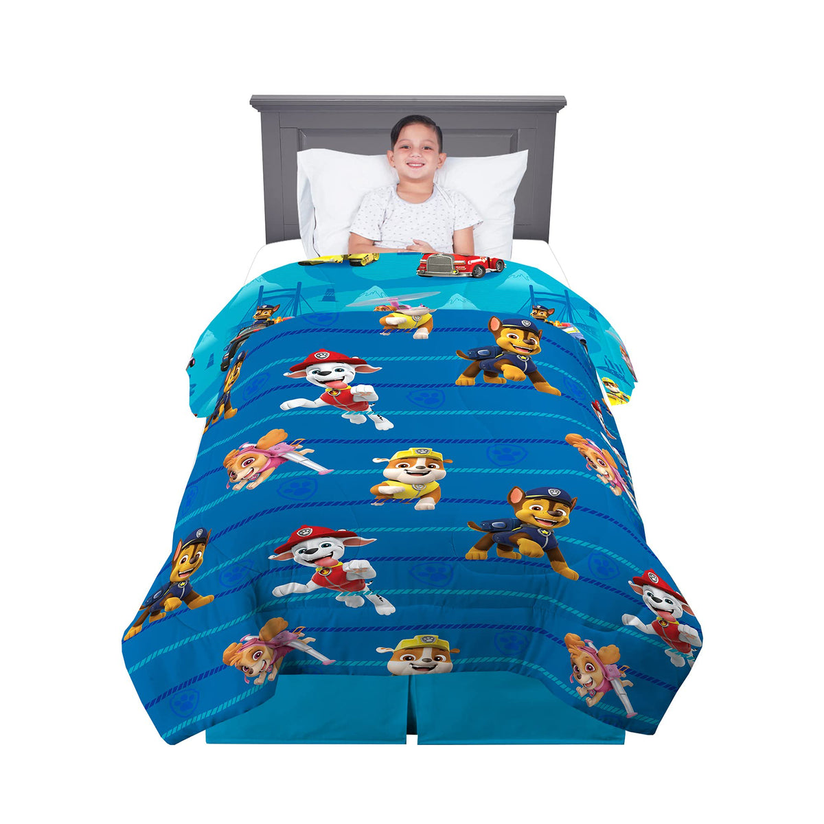 Franco Kids Paw Patrol Twin Size Comforter, (Official) Nickelodeon Product