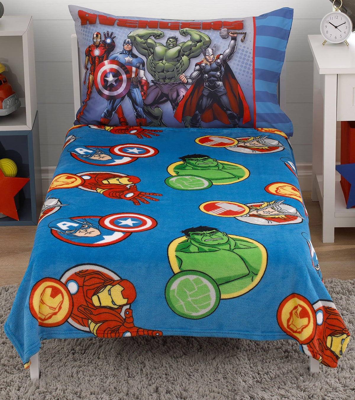 Marvel Avengers Toddler Blanket - 40” X 50” - Super Soft, Plush, Warm and Comfortable