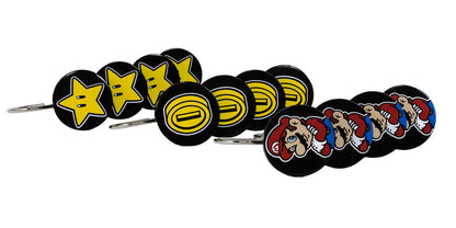 Nintendo Super Mario Shower Curtain Ring Hooks