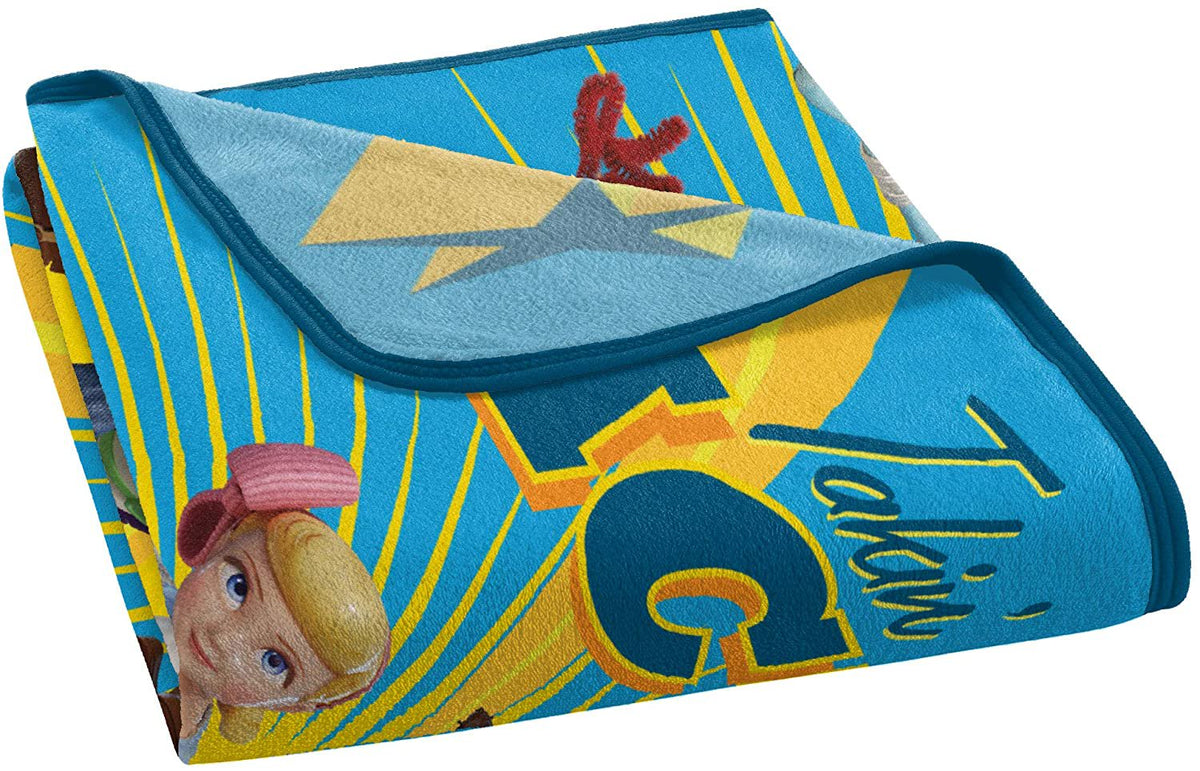 Disney Toy Story Takin Action Micro Raschel Throw Blanket, 46" x 60"