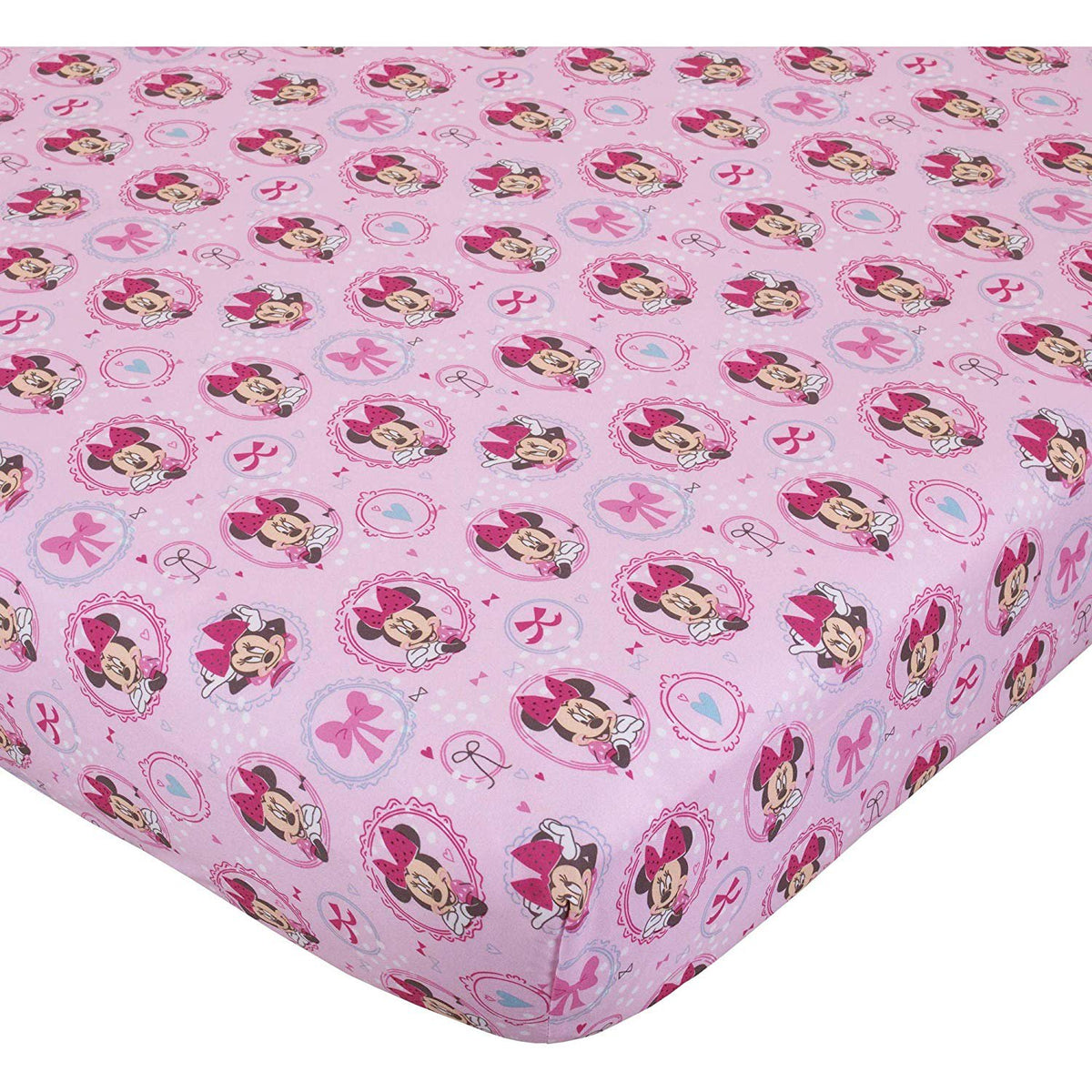 Disney Baby Minnie Mouse Baby Fitted Crib Sheet, 28” X 52”