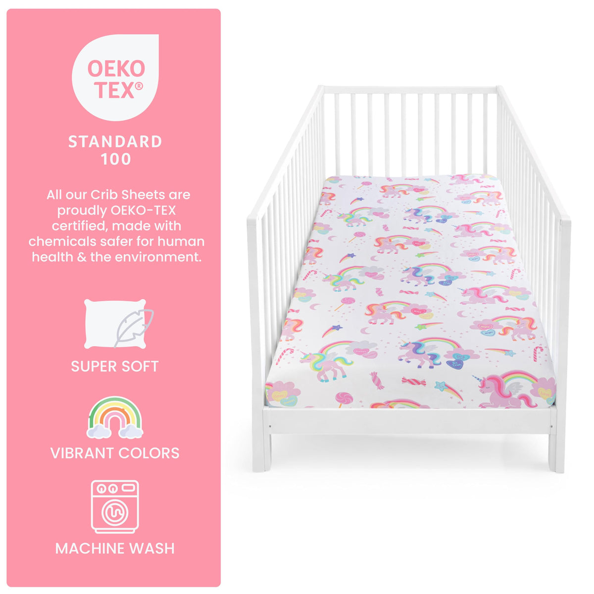 Today's Kids 1-Pack Monster Truck Fitted Baby Crib Sheet Boy - Soft & Breathable Printed Nursery Toddler Bed Sheets for Boys, Elastic Edge with Deep Pockets, Machine Washable, Fits 28" x 52" Mattress