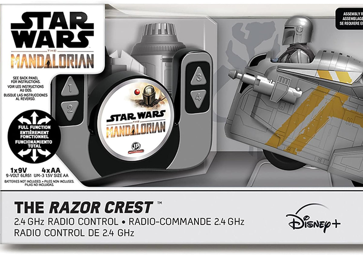 Star Wars - The Mandalorian 9" Remote Control Razor Crest, R/C Vehicle, Children Ages 5 Years and Up