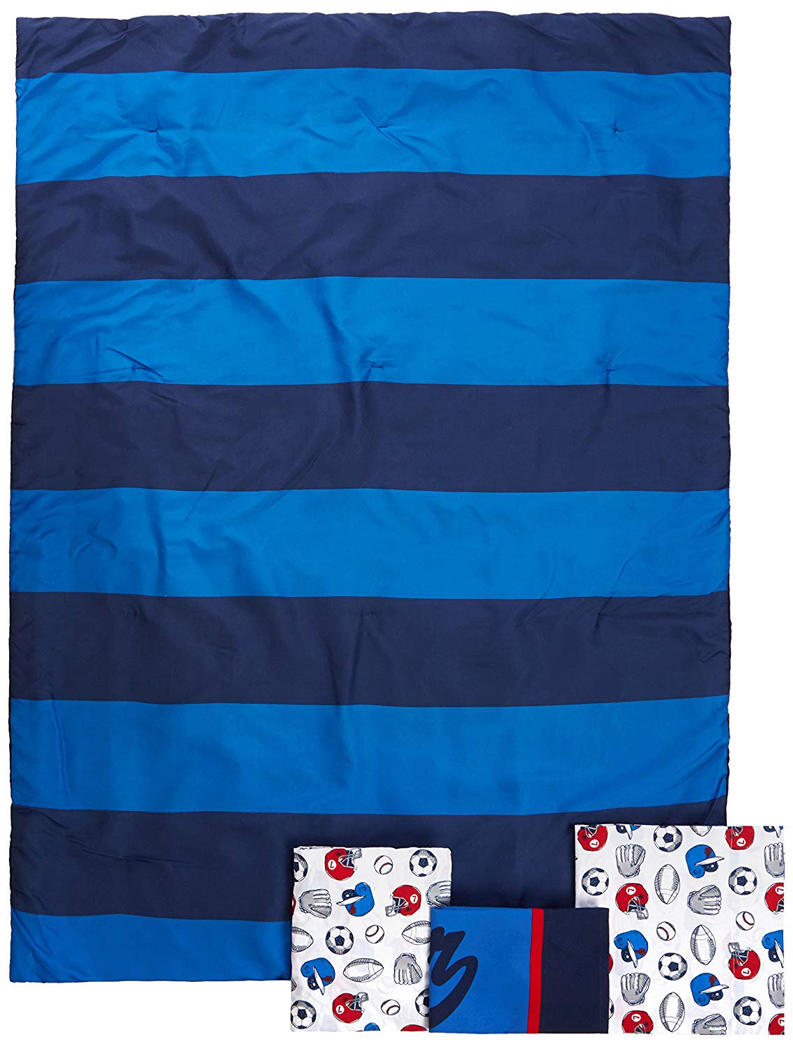 Carter's 4-Piece Toddler Bedding Set, All Star Sports Boys Blue