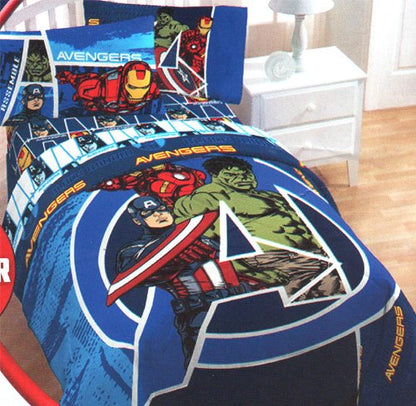 Marvel Comics Avengers Assemble Full Bed Sheet Set