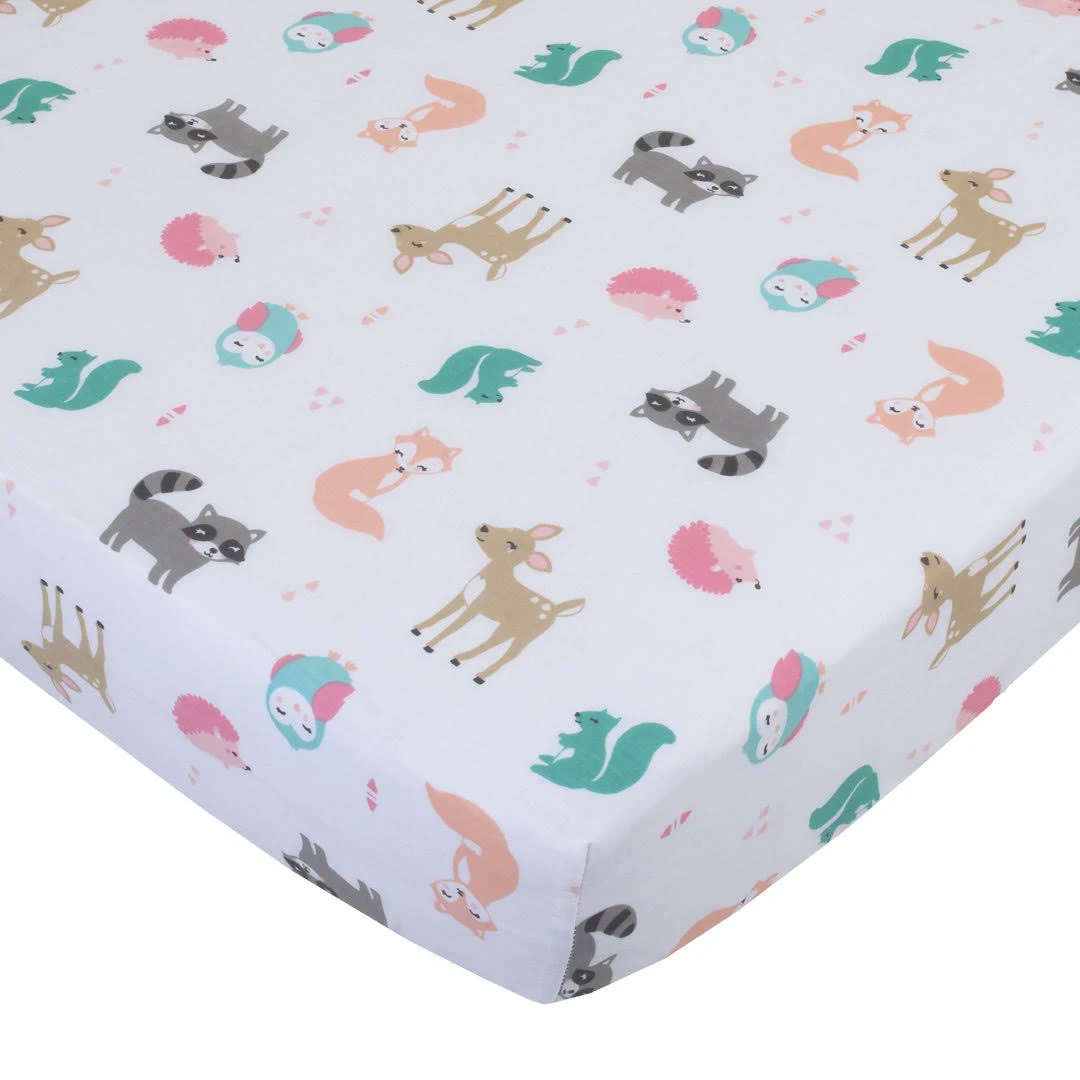 Carter's Woodland Girl 4 Piece Toddler Bedding  Set