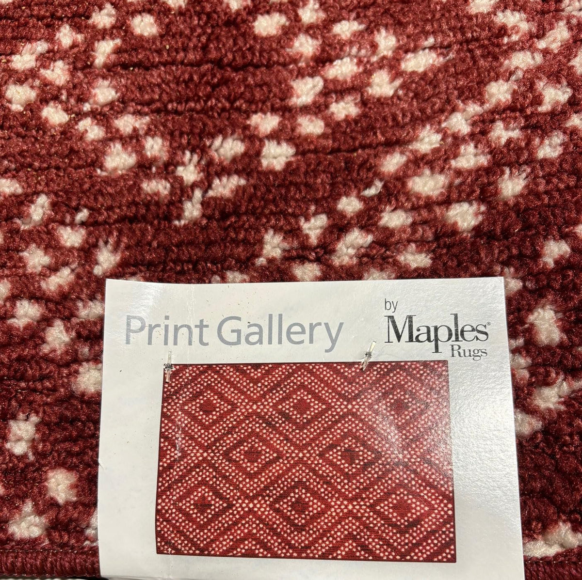 Maples Rugs Print Gallery Burgundy Accent Rug 30 in. X 45 in.