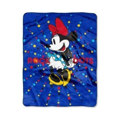 Disney Minnie Mouse 'Rock the Dots' 40" x 50" Silky Soft Throw
