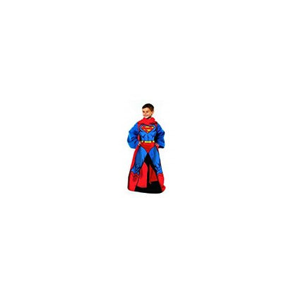 Warner Brothers DC comics Superman, Being Superman Youth Comfy Throw Blanket with Sleeves, 48" x 48"
