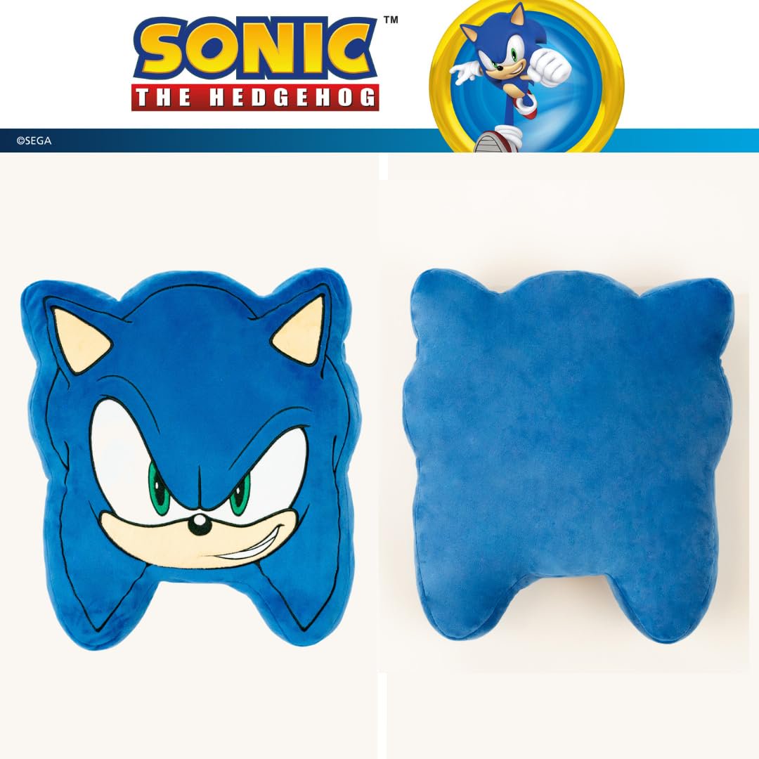 Franco Sonic The Hedgehog Anime Decorative Throw Pillow, 16" Inch