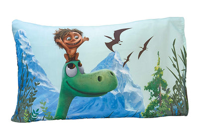 Disney Good Dino Arlo & Friends 4 Piece Toddler Bedding Set, Blue, Green, Tan