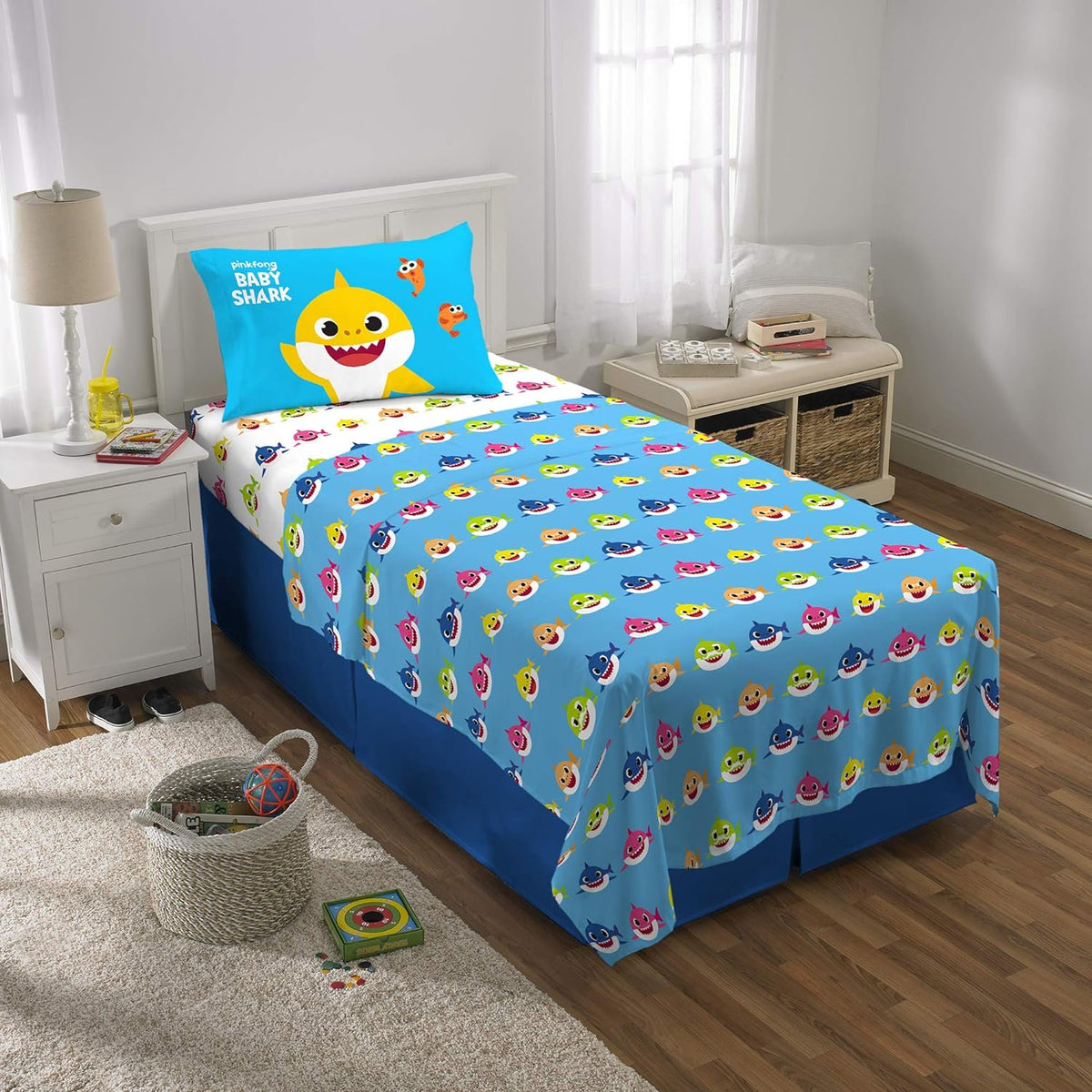 Baby Shark Twin Size Sheet Set