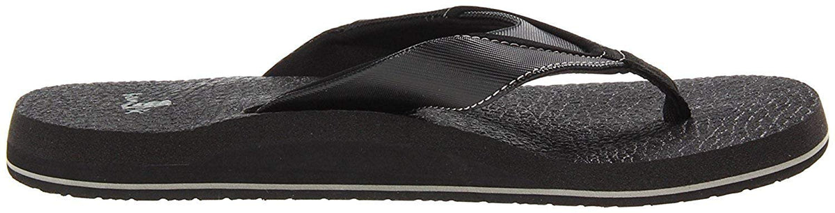 Sanuk Men's Beer Cozy Flip Flop Black 44 M EU / 11 D(M) US