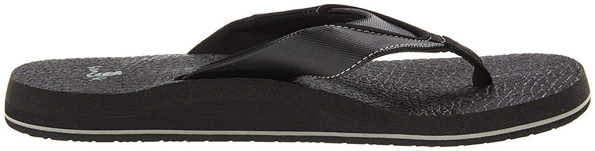 Sanuk Men's Beer Cozy Flip Flop Black 44 M EU / 11 D(M) US