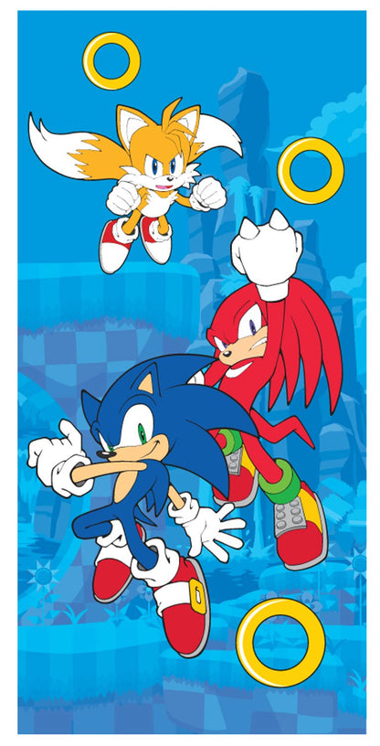 Sonic The Hedgehog Super Soft Cotton Kids Beach Towel, 58 in x 28 in
