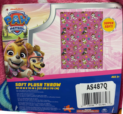 Franco Kids Paw Patrol Girls Plush Throw Blanket, Pink 50 in x 70 in