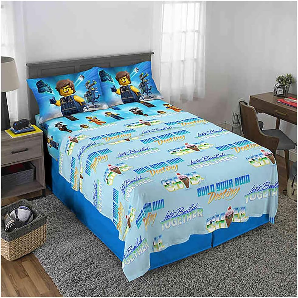 Franco Lego Movie 2 Full Size Sheet Set in Blue