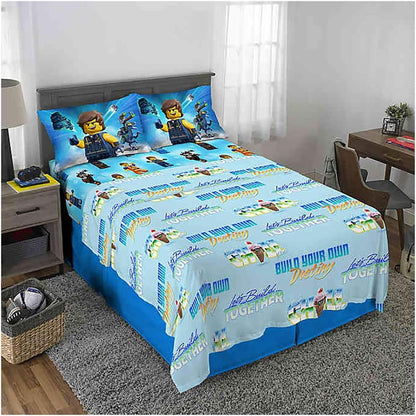 Franco Lego Movie 2 Full Size Sheet Set in Blue