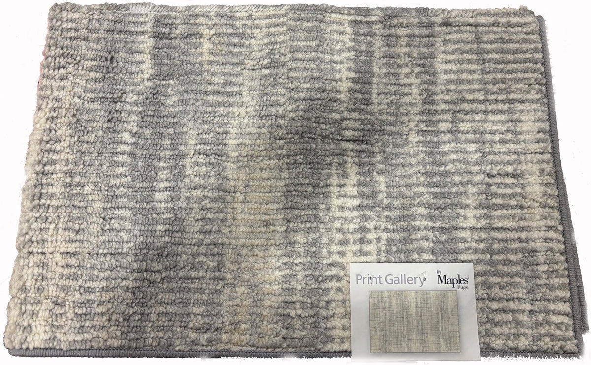 Maples Rugs Print Gallery Accent Rug 30 in. X 45 in. Gray/White