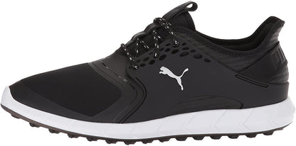 Puma Golf Men's Ignite Pwrsport Golf Shoe, Black/Silver, 8 Medium US