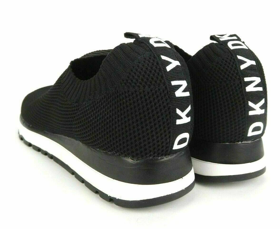 DKNY Women's Jerri-Slip On Shoes Sneakers Knit Black Size 9