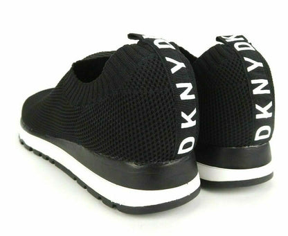 DKNY Women's Jerri-Slip On Shoes Sneakers Knit Black Size 9