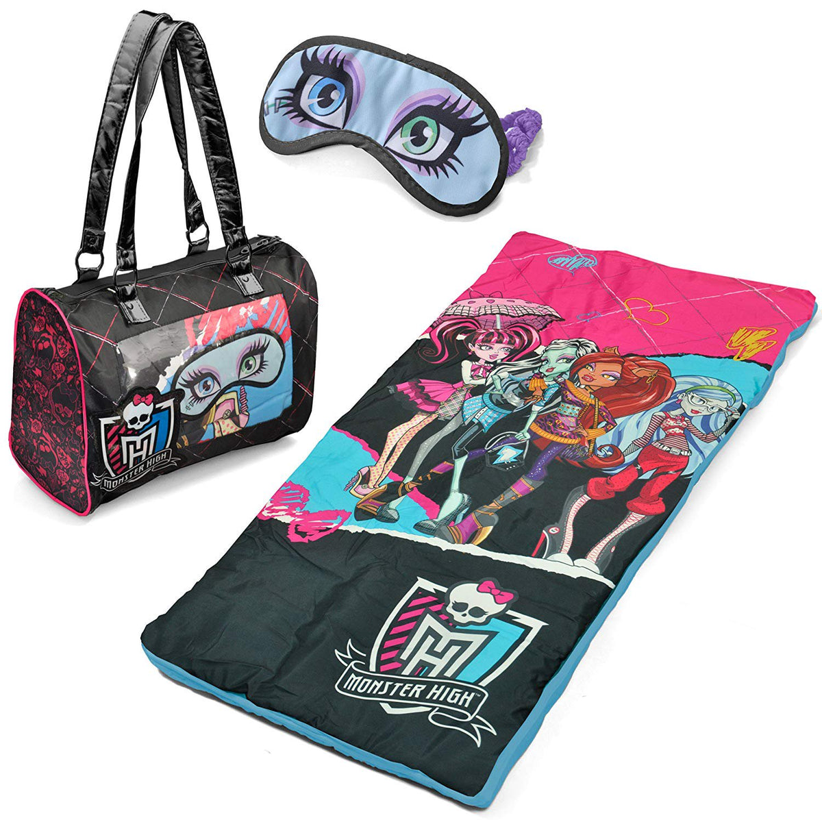 Monster High Purse Slumber Bag Set Girls 3-pc.