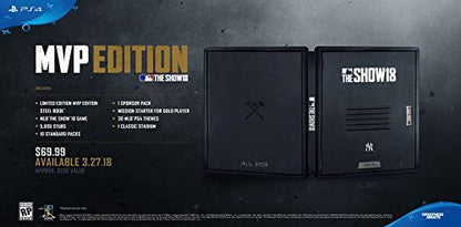 MLB The Show 18 MVP Edition - Limited Edition Steelbook Packaging - PlayStation 4