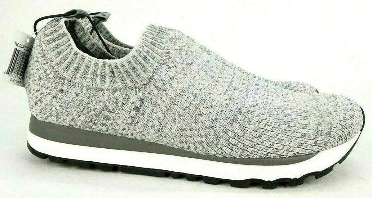 DKNY Jerri-Slip-on Women's Trainer Sneakers Knit Shoe - Size 10 Grey