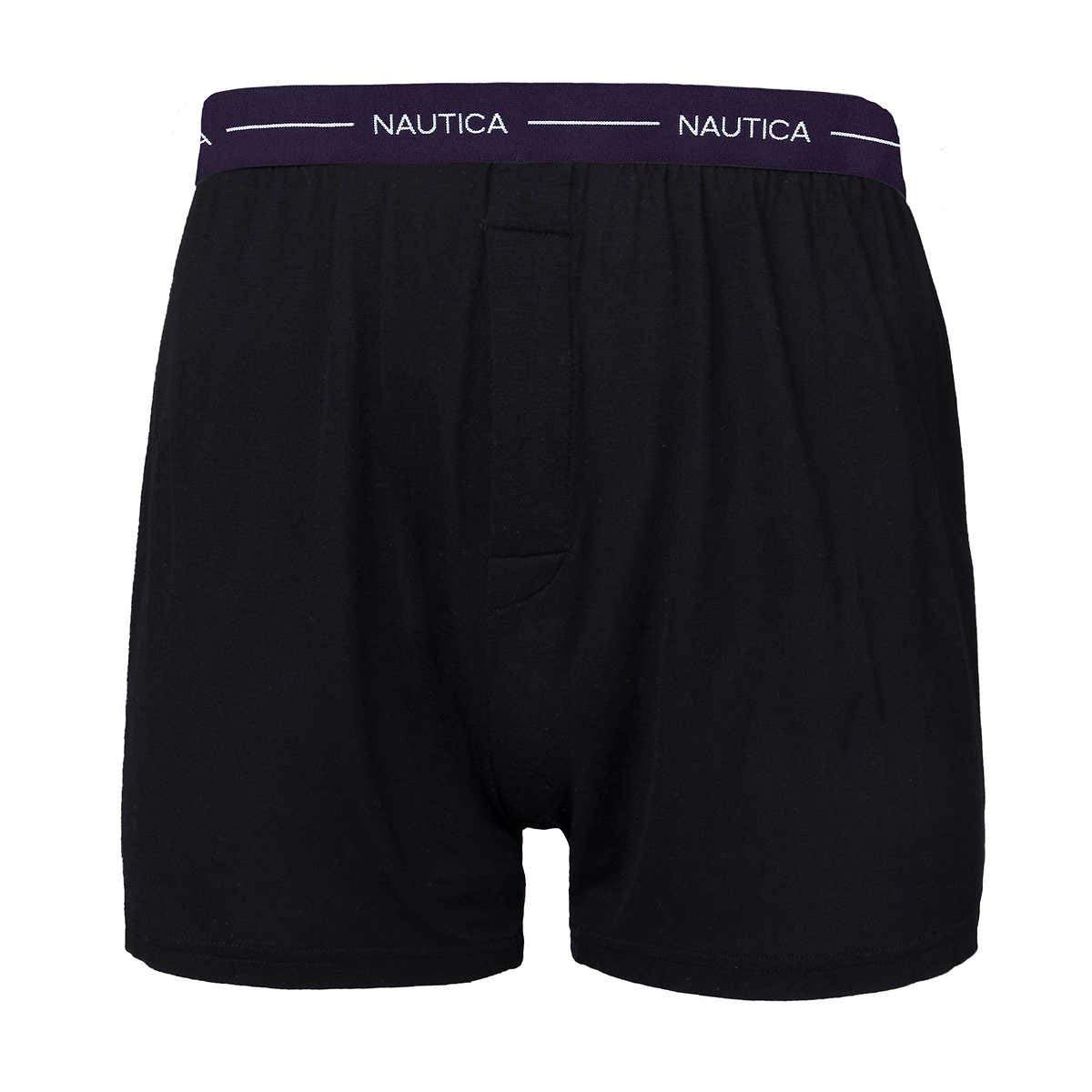 Nautica Men's Boxer Modal Cotton Fit Boxer with Functional Fly Tagless, 3 Pack