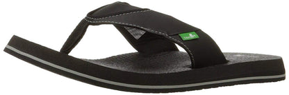 Sanuk Men's Beer Cozy Flip Flop Black 44 M EU / 11 D(M) US