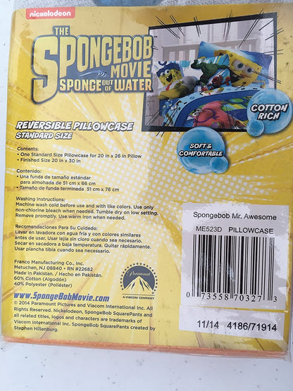 SpongeBob SquarePants Reversible Standard Pillowcase