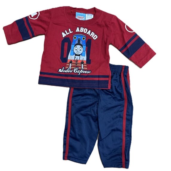 Thomas & Friends Baby Boys All Aboard Clothing Set, Chili Pepper, 12 Months