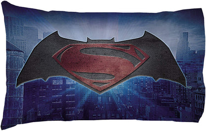 Warner Bros Batman vs Superman Bed Sheets World's Finest Heroes Bedding Accessories