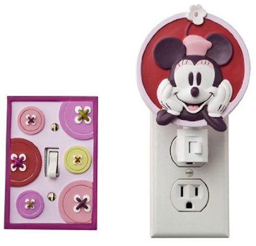 Disney Mod Minnie Mouse Night Light & Switchplate Cover
