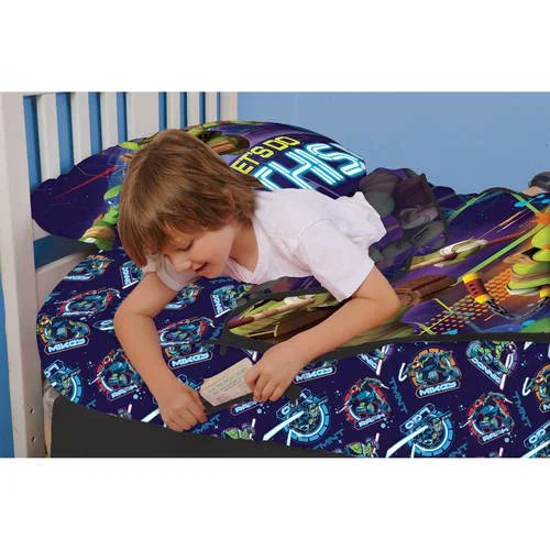 Teenage Mutant Ninja Turtles Zip It Twin Bedding Set with Pillowcase