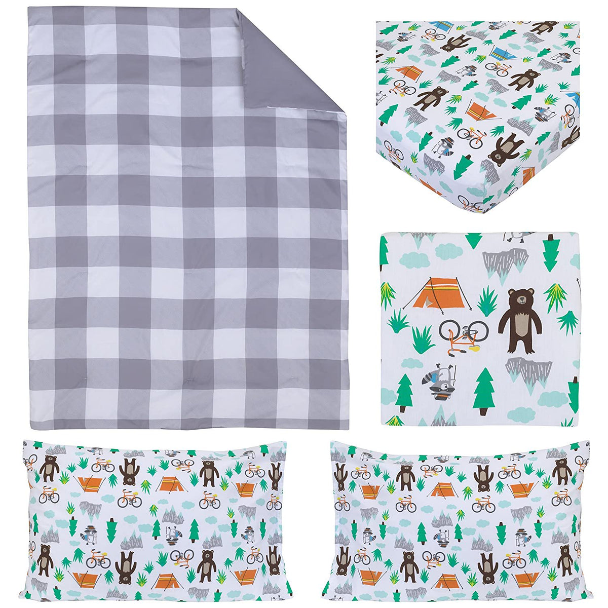 Carter's Woodland Boy 4 Piece Toddler Bedding Set