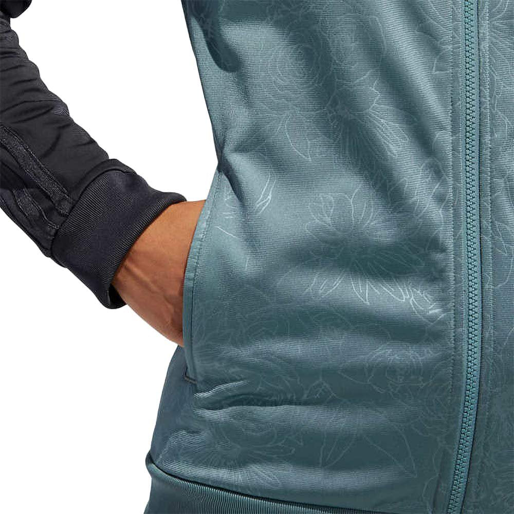 adidas Womenâ€™s Embossed Print Track Jackets Full-Zip Climalite Jacket