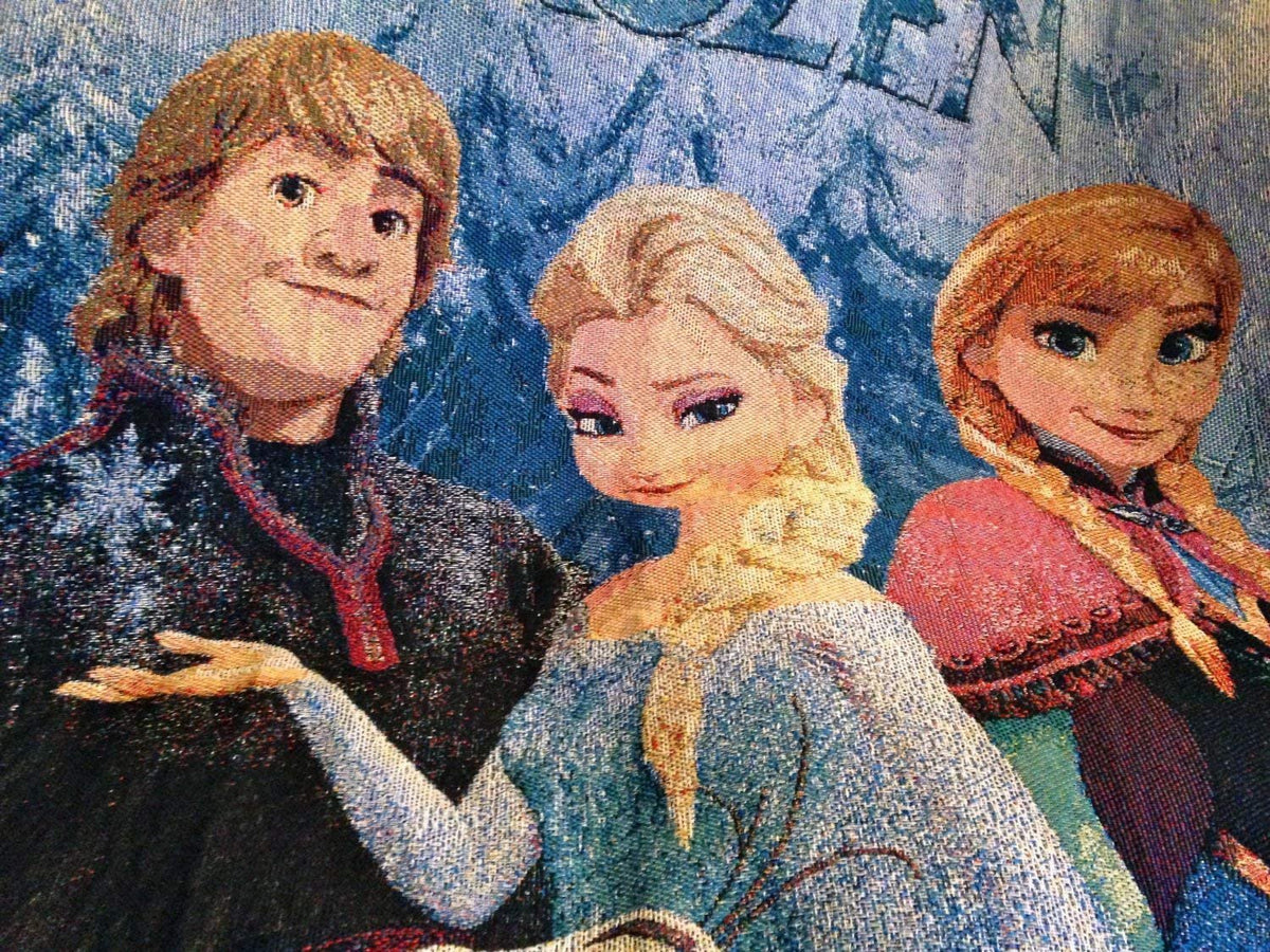 Disney Frozen, Woven Tapestry Throw Blanket, Multi Color, 1 Count