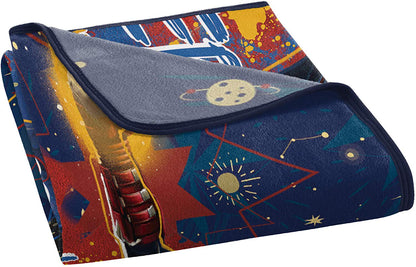 Marvel  Avengers Micro Raschel Throw Blanket, 46" x 60", Multi Color