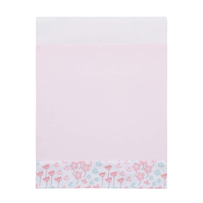 NoJo Sweet Forest Friends 4 Piece Crib Bedding Set -  Pink, Aqua, Grey & White